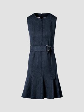 Akris punto Women's Belted Denim Mini Dress