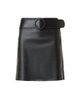 Akris punto Women's Belted Pin Dot Leather Miniskirt - 1