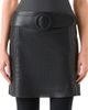 Akris punto Women's Belted Pin Dot Leather Miniskirt - 2