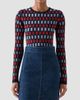 Akris punto Women's Block Wool Knit Long-Sleeve Top - 4