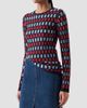 Akris punto Women's Block Wool Knit Long-Sleeve Top - 6