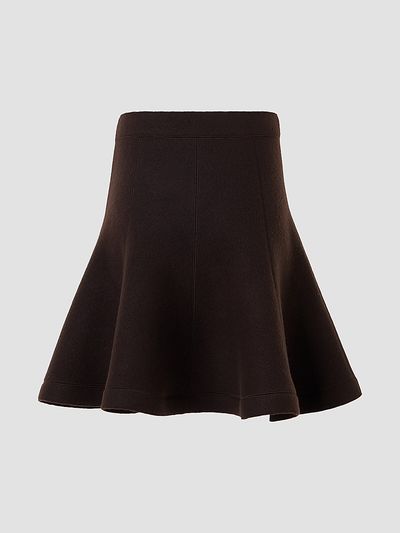 Akris punto Women's Boiled Wool Panel Mini Skirt
