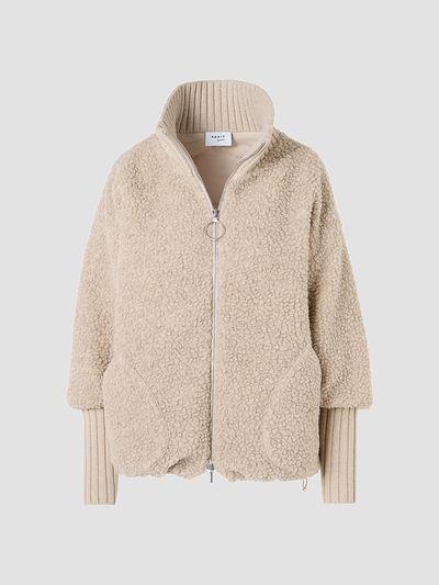 Akris punto Women's Bouclé Fleece Relaxed-Fit Coat