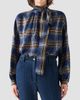 Akris punto Women's Checked Wool-Blend Blouse - 5