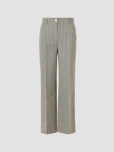 Akris punto Women's Chiara Seersucker Crop Pants