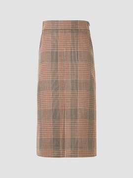 Akris punto Women's Chiaro Glen Check Wool-Blend Midi Skirt