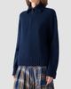 Akris punto Women's Chunky Yak Knit Half-Zip Pullover - 6