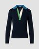 Akris punto Women's Colorblocked Rib-Knit Wool Long-Sleeve Polo Shirt - 7