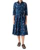Akris punto Women's Confetti Printed Cotton Wrap Midi-Dress - 3