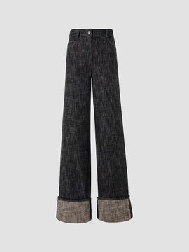 Akris punto Women's Cooper Washed Cuffed Jeans