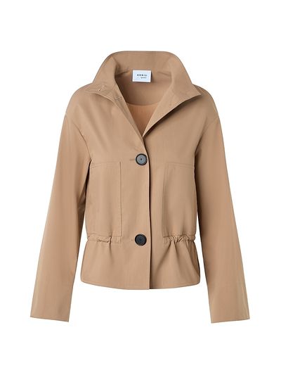 Akris punto Women's Cotton-Blend Stand-Collar Parka Jacket