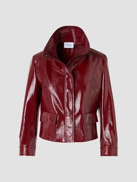 Akris punto Women's Crinkled Faux-Leather Jacket