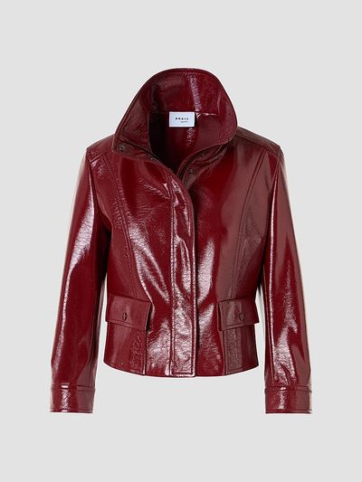 Akris punto Women's Crinkled Faux-Leather Jacket