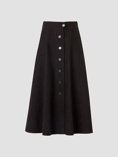 Akris punto Women's Denim Midi Skirt