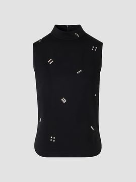 Akris punto Women's Diamond Dice Dot Blouse