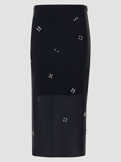 Akris punto Women's Diamond Dice Dot Pencil Midi Skirt