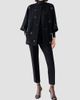 Akris punto Women's Diamond Dice Dot Wool Car Coat - 2