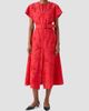 Akris punto Women's Eyelet Embroidered Cotton Midi Dress - 4
