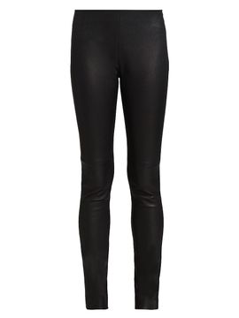 Akris punto Women's Fancy Leather Pants