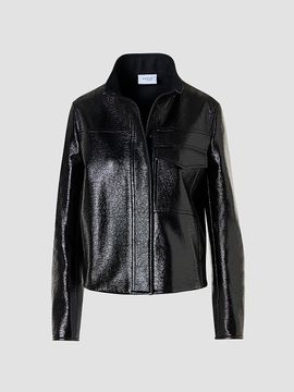 Akris punto Women's Faux-Leather Lacquer Jacket