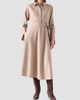 Akris punto Women's Flannel Wool Trench Midi Dress - 2