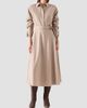 Akris punto Women's Flannel Wool Trench Midi Dress - 4