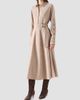 Akris punto Women's Flannel Wool Trench Midi Dress - 6
