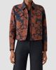 Akris punto Women's Floral Cotton-Blend Denim Moto Jacket - 4
