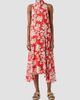 Akris punto Women's Floral Georgette Handkerchief Midi Dress - 4