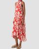 Akris punto Women's Floral Georgette Handkerchief Midi Dress - 7