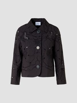 Akris punto Women's Flower Eyelet Poplin Jacket