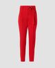 Akris punto Women's Fred Virgin-Wool Belted Mid-Rise Tapered-Leg Pants - 1