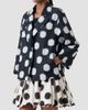 Akris punto Women's Fringed Polka Dot Jacquard Coat - 6