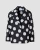 Akris punto Women's Fringed Polka Dot Jacquard Coat - 7