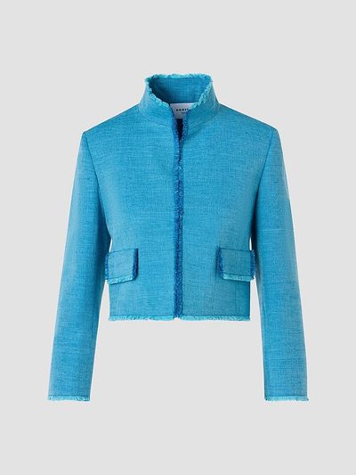 Akris punto Women's Fringed Silk Jacket