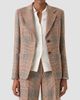 Akris punto Women's Glen Check Tailored Wool-Blend Blazer - 4