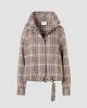 Akris punto Women's Houndstooth Tweed Wool-Blend Blouson Jacket - 7
