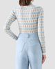Akris punto Women's Intarsia Check Wool Sweater - 3