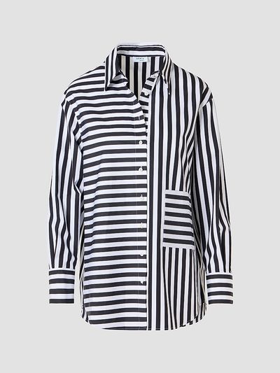 Akris punto Women's Kodak Striped Cotton Oversized Shirt