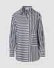 Akris punto Women's Kodak Striped Cotton Oversized Shirt - 7