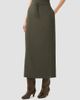 Akris punto Women's Lasercut Crêpe Drawstring Midi Skirt - 5