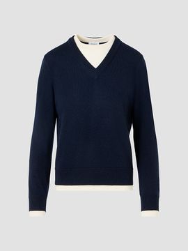 Akris punto Women's Layered Wool-Cashmere Sweater