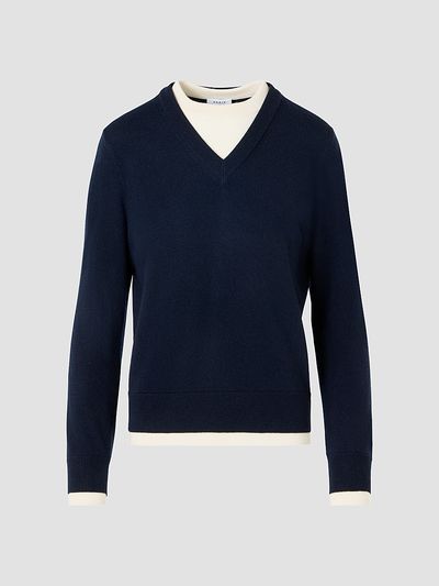 Akris punto Women's Layered Wool-Cashmere Sweater