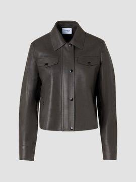 Akris punto Women's Leather Motorbike Jacket