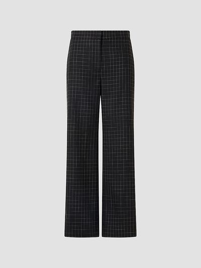 Akris punto Women's Marlon Broken Check Wide-Leg Pants