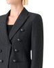 Akris punto Women's Metallic Pinstriped Crepe Blazer - 6