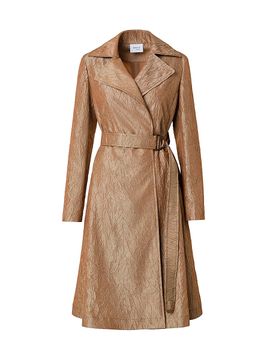 Akris punto Women's Metallica Crinkle Trench Coat