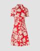 Akris punto Women's Paper-Cut Flower Print Cotton Mini Shirtdress - 7