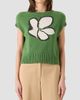 Akris punto Women's Papercut Flower Cotton Sweater - 4