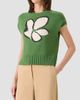 Akris punto Women's Papercut Flower Cotton Sweater - 6